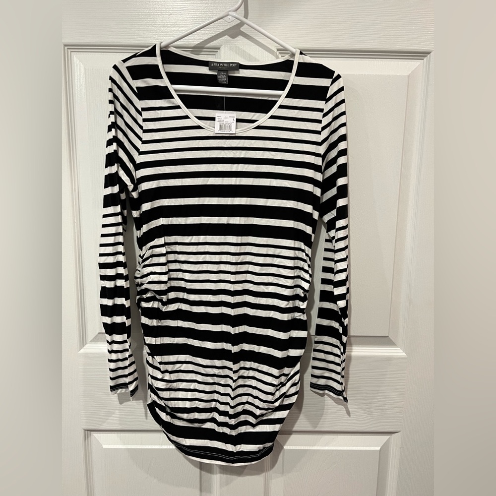 NWT Pea in the Pod maternity shirt - L